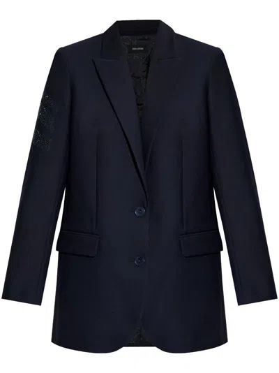 Zadig & Voltaire Viva Blazer In Blue