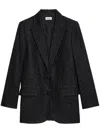 Zadig & Voltaire Viva Car Blazer In Black