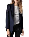 Zadig & Voltaire Viva Crystal Arrow Jacket In Encr