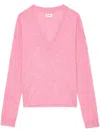 Zadig & Voltaire Womens Phlox Rivy Embroidered-wings Cashmere Jumper In 粉色