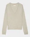 Zadig & Voltaire Vivi Patch Cashmere Sweater In Geology