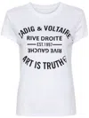 Zadig & Voltaire Crew Neck Graphic Print Top In White