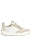 Zadig & Voltaire Womens Ice Wings Snakeskin-effect Low-top Leather Trainers Eur 41 / 7 Uk In Neutrals