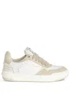 Zadig & Voltaire Womens Ice Wings Snakeskin-effect Low-top Leather Trainers Eur 41 / 7 Uk In Neutrals