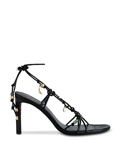 Zadig & Voltaire Alana 105mm Leather Sandals In Noir