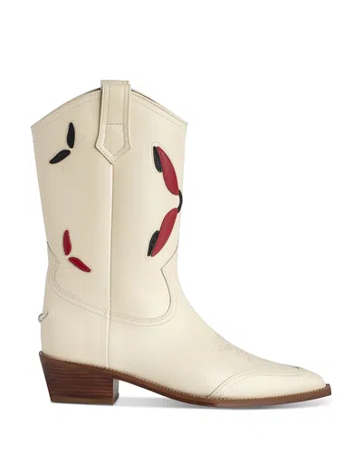 ZADIG & VOLTAIRE WOMEN'S CARA POINTED TOE MULTICOLORED WESTERN BOOTS