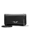 Zadig & Voltaire Rock Swing Your Wings Clutch In Noir