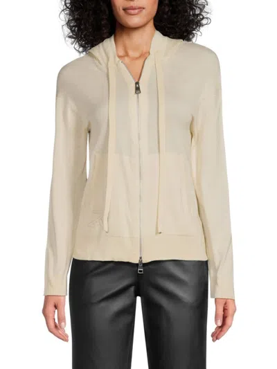 Zadig & Voltaire Women's Embellished Hooded Sweatshirt In Creme