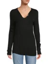 Zadig & Voltaire Women's Embellished Long-sleeve Top In Noir