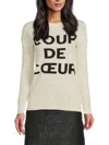 Zadig & Voltaire Women's Gaby Graphic Wool & Cashmere Sweatshirt In Creme