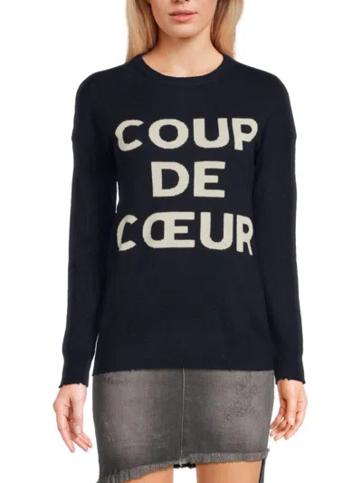 ZADIG & VOLTAIRE WOMEN'S GABY GRAPHIC WOOL & CASHMERE SWEATSHIRT
