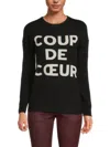 Zadig & Voltaire Women's Gaby Graphic Wool & Cashmere Sweatshirt In Noir