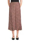 Zadig & Voltaire Women's June Print A-line Midi Skirt In Rose
