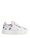 ZADIG & VOLTAIRE WOMEN'S LA FLASH EMBELLISHED LACE UP LOW TOP SNEAKERS