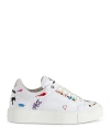Zadig & Voltaire Women's La Flash Embellished Lace Up Low Top Sneakers In Blanc