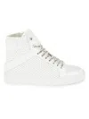 Zadig & Voltaire Zv1747 High Flash High-top Leather Trainers In White