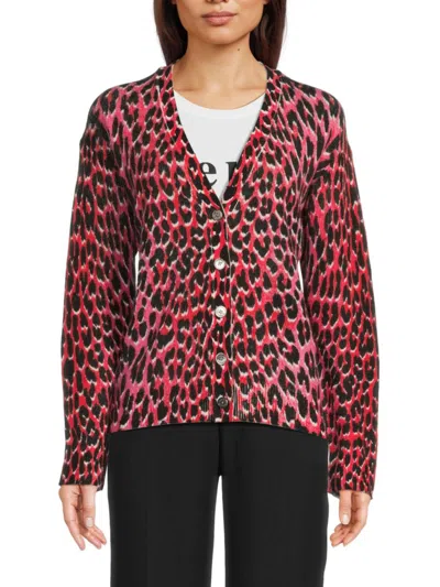 ZADIG & VOLTAIRE WOMEN'S MIRKA LEOPARD PRINT CARDIGAN