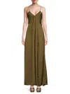 Zadig & Voltaire Women's Rayonne Satin Ombré Maxi Dress In Laurier