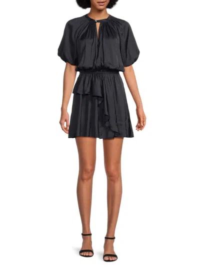 Zadig & Voltaire Women's Romina Blouson Minidress In Black