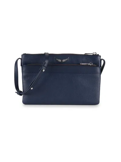 Zadig & Voltaire Women's Stella Wings Leather Crossbody Bag In Ink