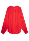Zadig & Voltaire Tigy Satin-finish Blouse In Multi