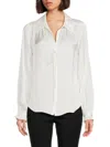 Zadig & Voltaire Women's Tilan Satin Long Sleeve Blouse In Judo