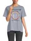 Zadig & Voltaire Women's Tommer Compo Embellished Graphic Cotton T-shirt In Horizon Blue