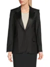 Zadig & Voltaire Women's Venus Peak Lapel Virgin Wool Blend Blazer In Black