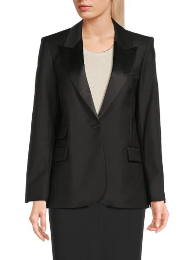 ZADIG & VOLTAIRE WOMEN'S VENUS PEAK LAPEL VIRGIN WOOL BLEND BLAZER