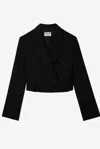 Zadig & Voltaire Vito Double-breasted Blazer In Black