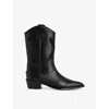 Zadig & Voltaire 45mm Cara Western Boots In Black