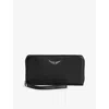 Zadig & Voltaire Womens Compagnon Leather Wallet Black In Black
