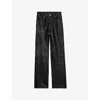 Zadig & Voltaire Evy Pleated Leather Pants In Black