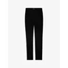 Zadig & Voltaire Womens Black Panny Rhinestone-embellished Straight-leg Stretch-woven Trousers In Black