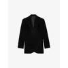 Zadig & Voltaire Womens Black Viva Rhinestone-embellished Stretch-woven Blazer In Black