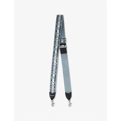 Zadig & Voltaire Womens Brand-print Woven Shoulder Strap Br In Breeze