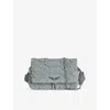 Zadig & Voltaire Womens Zadig&voltaire Rocky Fringed Denim Cross Body Bag