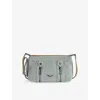 Zadig & Voltaire Womens Breeze Sunny Mood Logo-embellished Patchword Denim Shoulder Bag In Breeze