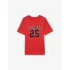 Zadig & Voltaire Womens Crimson Bow Voltaire Rhinestone-embellished Organic Cotton-jersey T-shirt Xs In Crimson