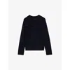 Zadig & Voltaire Womens Encre Markus Star-intarsia Cashmere-blend Jumper In Encre