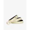 Zadig & Voltaire Rise Crocodile-embossed Slim Belt