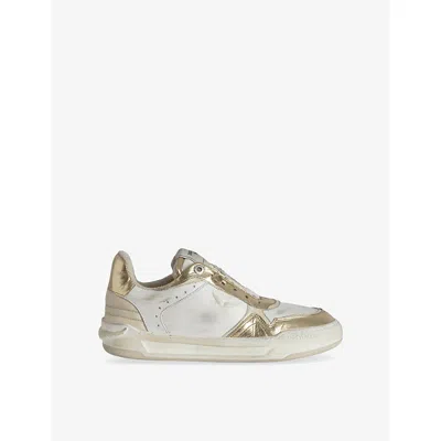 Zadig & Voltaire Womens Flash Wings Vintage Low-top Leather Trainers Eur 38/5 Uk