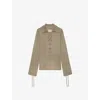 Zadig & Voltaire Womens Lace-up Long-sleeved Knitted Jumper Gold In Gold