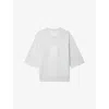 Zadig & Voltaire Womens Gris Chine Clai Edmond Rhinestone-embellished Three-quarter Sleeve Cotton Sweatshirt