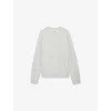 Zadig & Voltaire Womens Gris Chine Clai Upper Rhinestone-text Cotton-jersey Sweatshirt In Gris Chine Clai