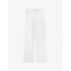 Zadig & Voltaire Womens Judo Elvira Overstitched Loose-leg Mid-rise Stretch-denim Jeans In Judo