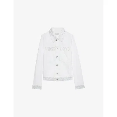 Zadig & Voltaire Womens Kioky Fitted Denim Jacket Judo
