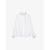Zadig & Voltaire Womens Judo Tigy Floral-embroidered Cotton Blouse