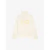 Zadig & Voltaire Almy Peace Intarsia Wool Turtleneck Sweater In Latte