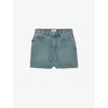 Zadig & Voltaire Womens Light Blue Juice Patch-pocket Denim Mini Skirt In Light Blue